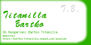 titanilla bartko business card